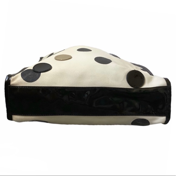 πHPπβ οΈKATE SPADE Black/White Polka Dot Tote - Picture 4 of 7